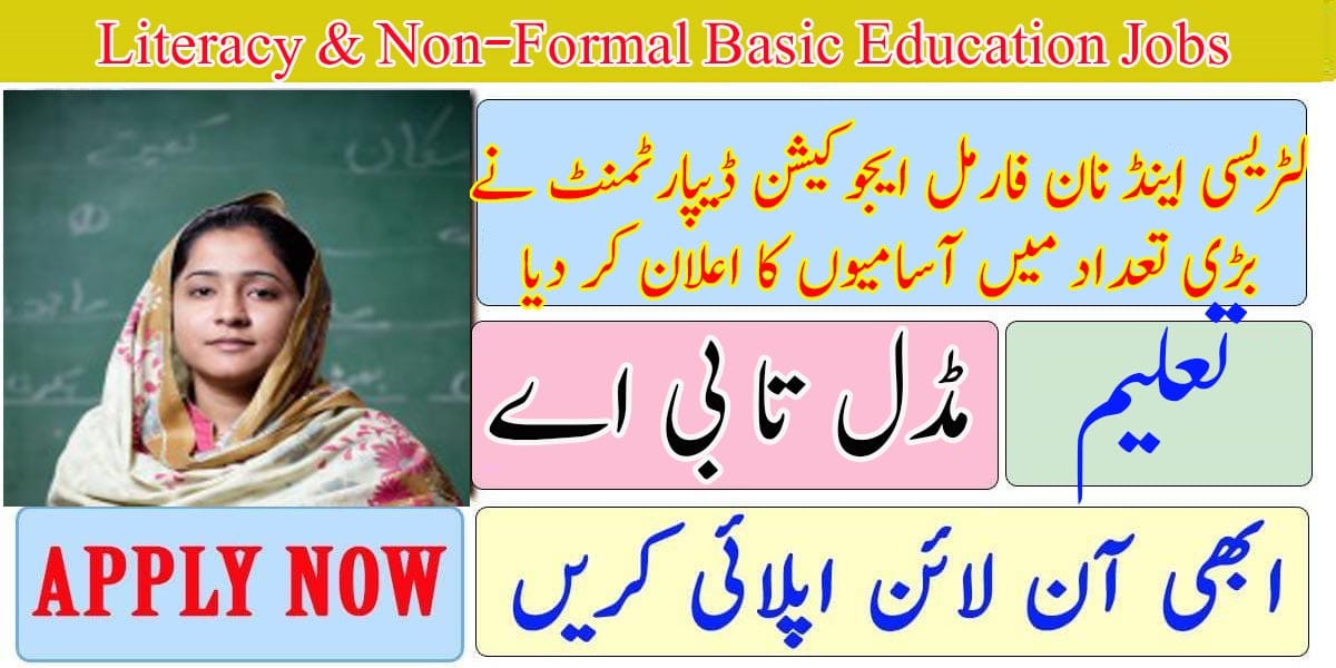 Literacy & Non-Formal Basic Education Department Jobs 2020
